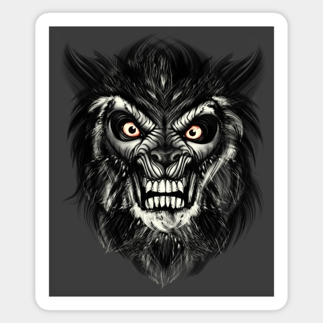 werewolf Sticker by Buy Custom Things